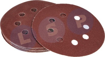 НАШЛИЧНАЯ БУМАГА 125 САМОКЛЕЯЩИЕСЯ ДИСКОВ НА ЗАЛИПЕ С ОТВЕРСТИЯМИ ДЛЯ ШЛИФОВАЛЬНОЙ МАШИНЫ P40