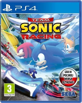 TEAM SONIC RACING Polska wersja PS4 PS5 - PŁYTA