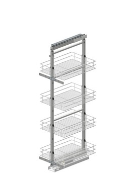 Rejs cargo MIDI MAXIMA CLASSIC 40 cm DOMYK 120kg 120-140 cm SREBRNY 4 kosze