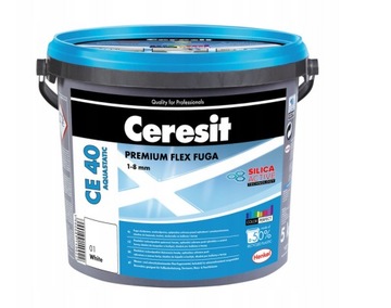 Fuga elastyczna CERESIT NEW WHITE 01 BIAŁA 5KG