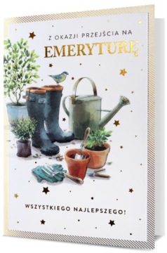 KARTKA Z OKAZJI PRZEJŚCIA NA EMERYTURĘ HM 2623