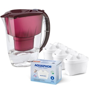 Dzbanek Aquaphor Amethyst 2,8L + 3 filtry Maxfor