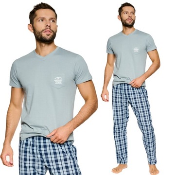 HENDERSON* Piżama męska PROBE 39737 k/r *XXL*90X