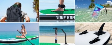 Доска для серфинга SUP PRO 320 см с надувным веслом и сиденьем, 150 кг
