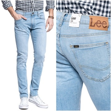 Lee Luke Slim Tapered W32 L32 Bleached Cody L719NLUH