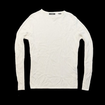 JACK & JONES _ LNIANY FIRMOWY CIEPŁY SWETER Z LOGO _ M/L