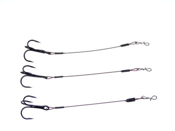 3 x DOZBROJKA DO PRZYNĘT KOTWICA #4 PRZYPON 1x7/ 7,5 cm 15 kg
