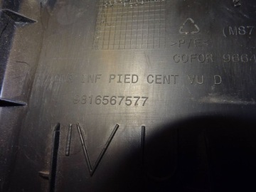 CITROEN BERLINGO IV PARTNER KRYT SLOUPU PRAVÁ 9816567577