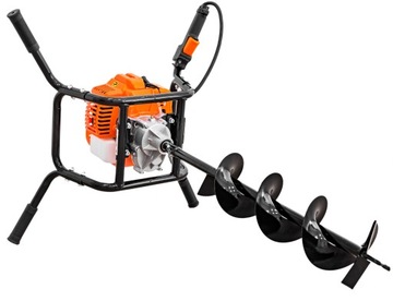 БЕНЗИНОВЫЙ ШНЕК ДЛЯ ПОЧВЫ ДРЕЛЬ RITCH 3 БУРА + МАСЛО