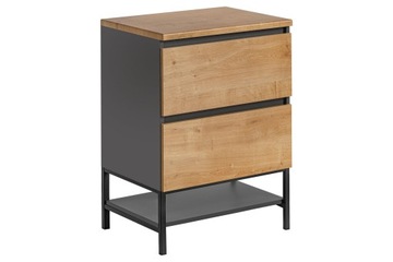 Szafka łazienkowa stojąca 60 cm Monako z blatem łazienkowym Oak+nogi