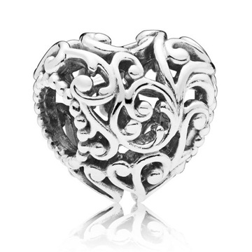 Zawieszka Charms Srebro SERCE do bransolet C2