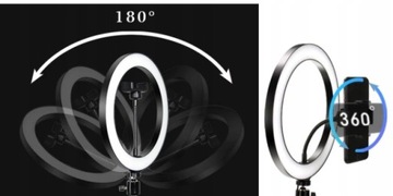 ЦВЕТНАЯ СВЕТОДИОДНАЯ КОЛЬЦЕВАЯ ЛАМПА + ШТАТИВ 210см