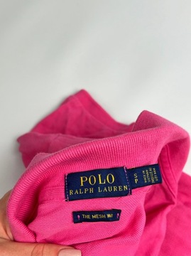 Polo Ralph Lauren sukienka mini polówka różowa logo markowa