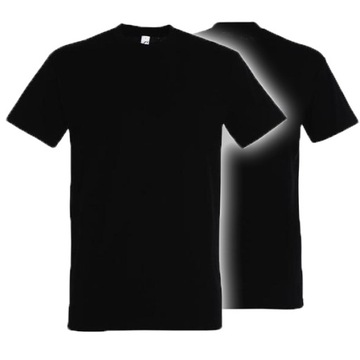 Koszulka OCHRONA pod mundur policyjny T-shirt CZARNA bawełna oddychająca L
