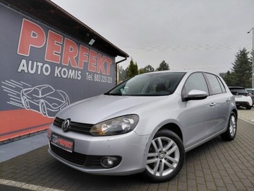 Volkswagen Golf VI Hatchback 5d 1.6 TDI-CR DPF BlueMotion 105KM 2011 Volkswagen Golf Klimatronik Podgrzewane fotele 2xPDC Sensor Alu 1.6 Diesel