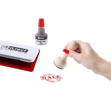 КРАСНАЯ НАМЫЛЕННАЯ ПОДУШКА ДЛЯ ШТАМПОВ