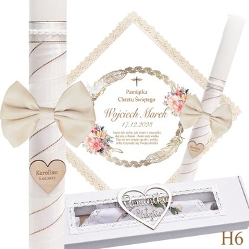 КРЕЩЕННАЯ СВЕЧА, КРЕЩЕННЫЙ ШАПОЧКА, ЭКО КОРОБКА