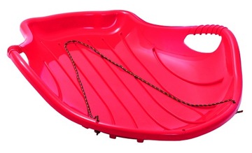 Большая горка с веревкой для детей по снегу, красная PROSPERPLAST ISDS-1788C