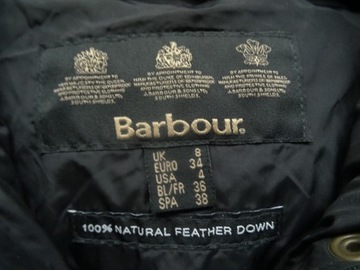 KURTKA OCIEPLANA PUCHOWA BARBOUR NATION DOWN JACKET r.34/8_#,,,,,,.