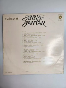 VINYL THE BEST OF ANNA JANTAR VINYL Record