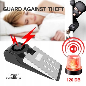 Door Stop Alarm Mobile Security System Super Loud