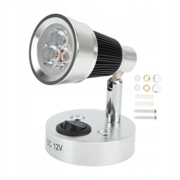 LAMPKA KINKIET LAMPA LED 12V OBROTOWA 3W