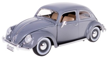 МОДЕЛЬ VW KAFER BEETLE 1955 ГОДА МЕТАЛЛ BBURAGO 1:18 СЕРЫЙ