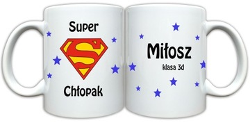 KUBEK Z IMIENIEM KLASA NA DZIEŃ CHŁOPAKA SZKOŁA PRZEDSZKOLE PREZENT NADRUK