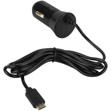 ŁADOWARKA SAMOCHODOWA KABEL PRZEWÓD WTYK USB-B 110CM 2,1 A 12-24V DC