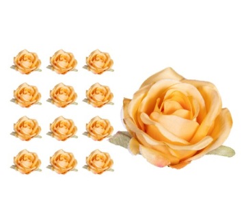 X12 RÓŻA ŻÓŁTA SZTUCZNE KWIATY WYROBOWE WIĄZANKI