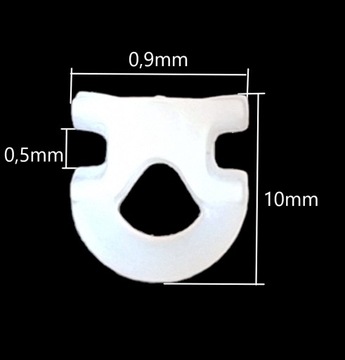 ЛЯГУШКИ МЕТАЛЛИЧЕСКАЯ ЛЯГУШКА С НАПРАВЛЯЮЩЕЙ ДЛЯ АЛЮМИНИЕВОГО КАРДИНА 10 шт.