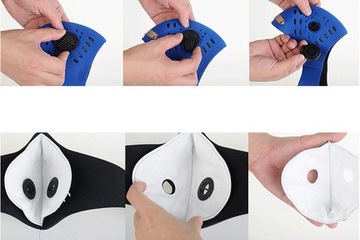 GLORSUN SPORTS АНТИСМОГОВАЯ МАСКА + 2 ФИЛЬТРА