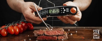 Цифровой кухонный термометр для мясных стейков, пищевых продуктов STEK BZDUR, ЖК-зонд