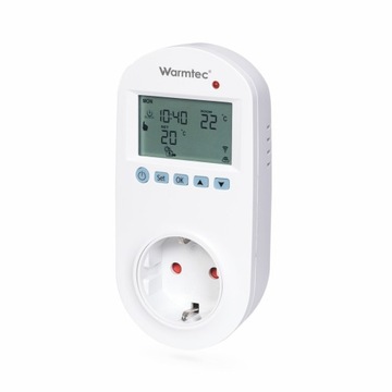 Regulator temperatury sterownik termostat gniazdkowy Wi-Fi Warmtec GRT-01