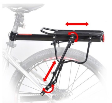 УНИВЕРСАЛЬНОЕ АЛЮМИНИЕВОЕ БАГАЖНИК ДЛЯ ВЕЛОСИПЕДОВ + сумка