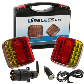 БЕСПРОВОДНЫЕ СВЕТОДИОДНЫЕ ЗАДНИЕ ФОНАРИ НАБОР СВЕТОДИОДНЫХ ЛАМП 12 В