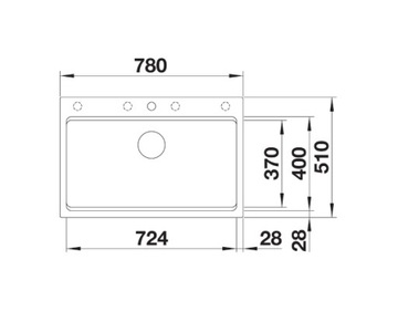 Мойка Blanco Etagon 8 антрацит 525177 автоматическая пробка.