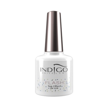 Indigo Flash Effect Top Coat 7ml top do zdobień