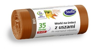 Worki z uszami do segregacji odpadów bio 35 l
