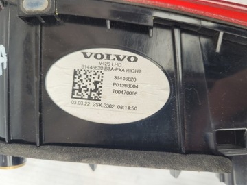 SVĚTLA KOMPLET SVĚTLO ZADNÍ LEVÝ PRAVÁ PRAVÝ VOLVO XC60 II
