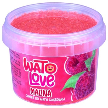 KOLOROWY CUKIER DO WATY CUKROWEJ 100g MALINOWY Cukier do Maszyny Czerwony