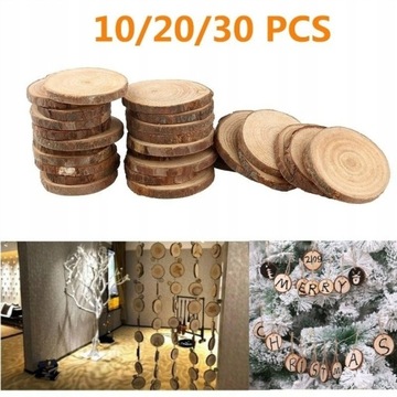 10pcs 4-5 cm szt Tarcze na plasterki drewna do maj