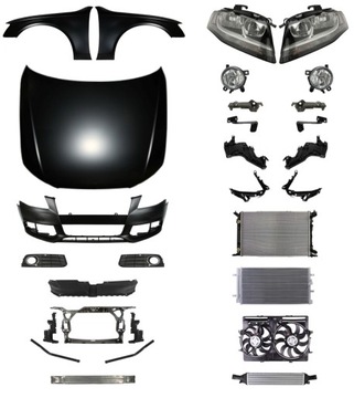 AUDI A4 B8 07-11 NÁRAZNÍK PAS KAPOTA SVĚTLO