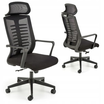 Черное эргономичное игровое кресло FABIO от Halmar