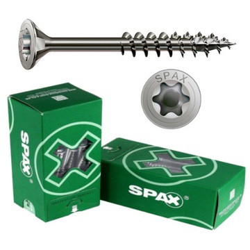 Винт Spax INOX из нержавеющей стали A2 5,0x90, неполная резьба упаковка=100