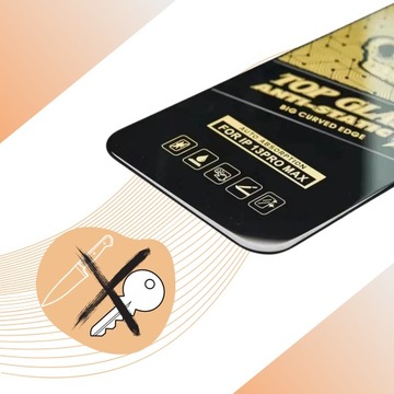 Szybka Szkło Antystatyczne 9H Super Wytrzymałe CAŁY EKRAN Iphone 15 Plus