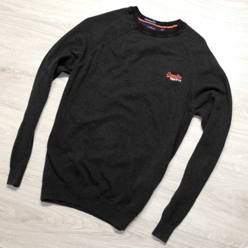 SUPERDRY _ CUDOWNY CIEPŁY SWETER Z LOGO _ S/M