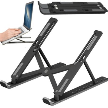 REGULOWANA PODSTAWKA POD LAPTOPA STOLIK LEKKA NA LAPTOP SKŁDANA Z ETUI