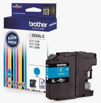 Tusz Brother ORYG. LC525XL C CYAN DCP-J105 J100