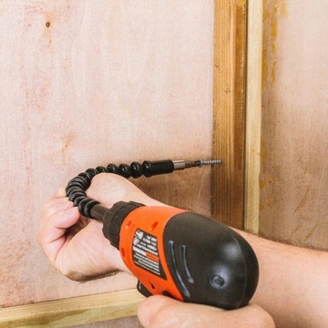 ГИБКИЙ УДЛИНИТЕЛЬ ДЛЯ ДРЕЛЬ, ОТВЕРТОЧНЫХ БОРТОВ, ГИБКИЙ, ЧЕРНЫЙ